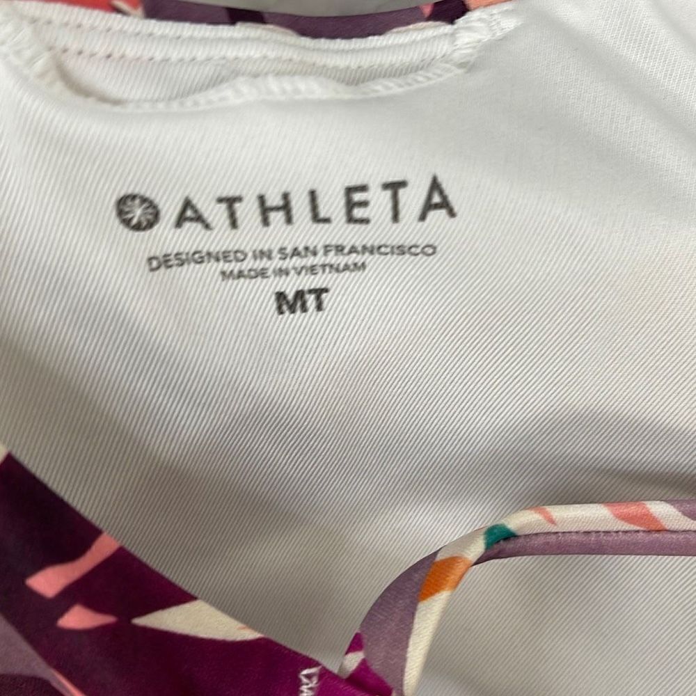 Athleta Daybreak Tropic Triangle Tankini Top M Tall - Picture 6 of 7